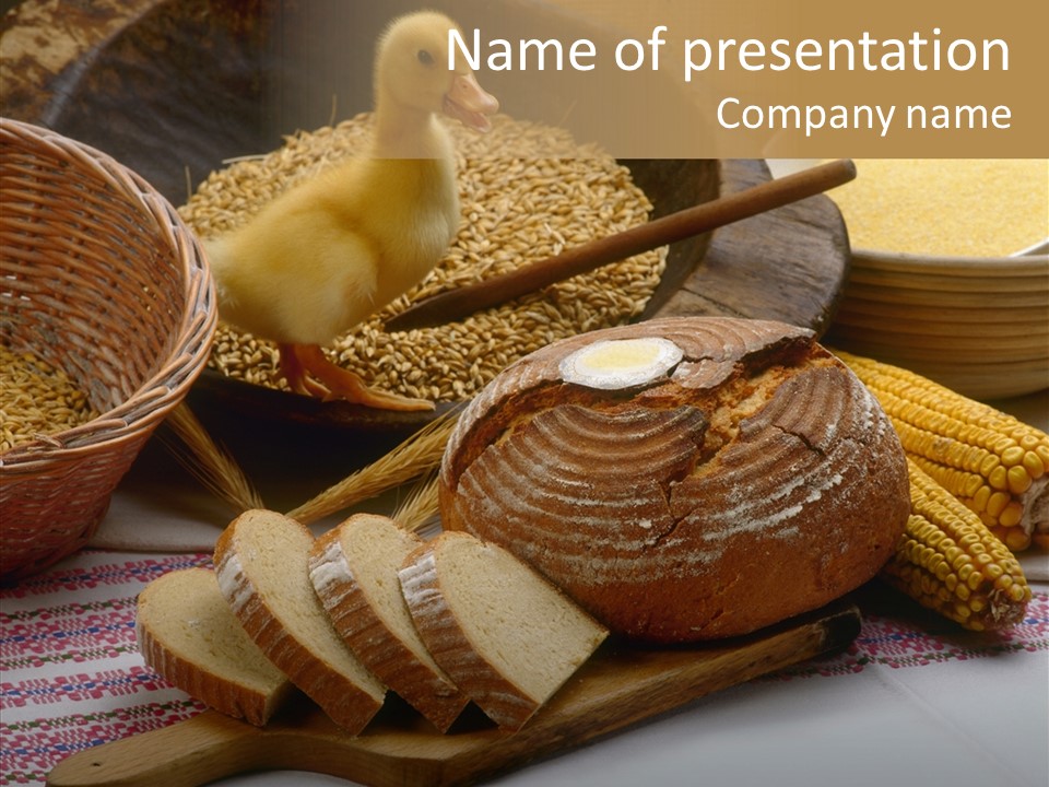 Pumping And Bread PowerPoint Template