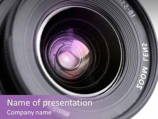 Camera Lens PowerPoint Template