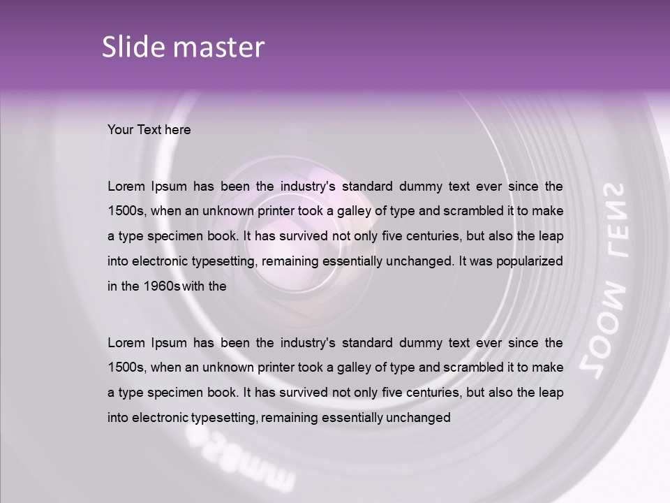 Camera Lens PowerPoint Template