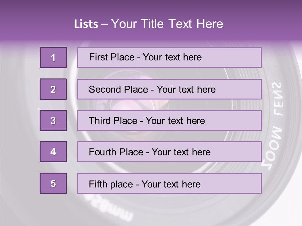 Camera Lens PowerPoint Template