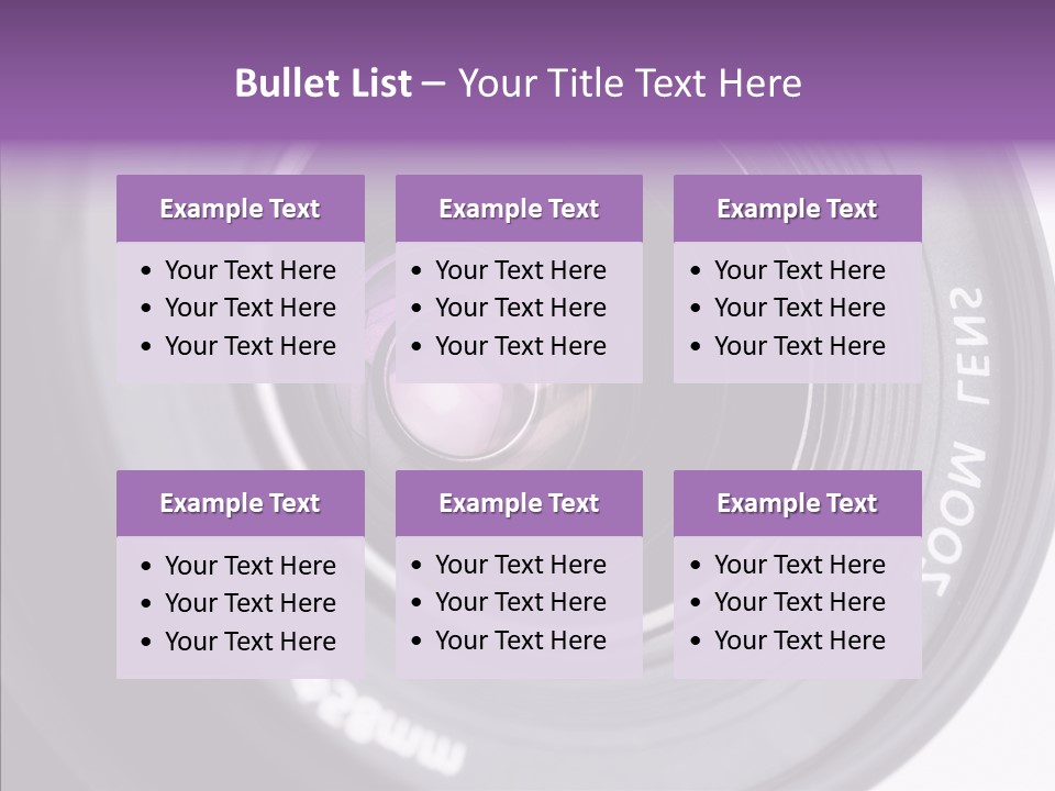 Camera Lens PowerPoint Template