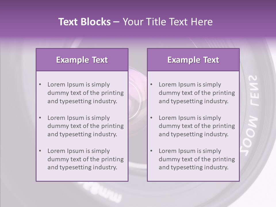 Camera Lens PowerPoint Template