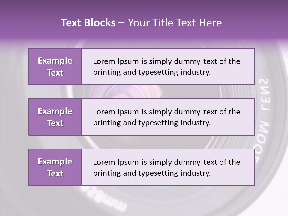 Camera Lens PowerPoint Template