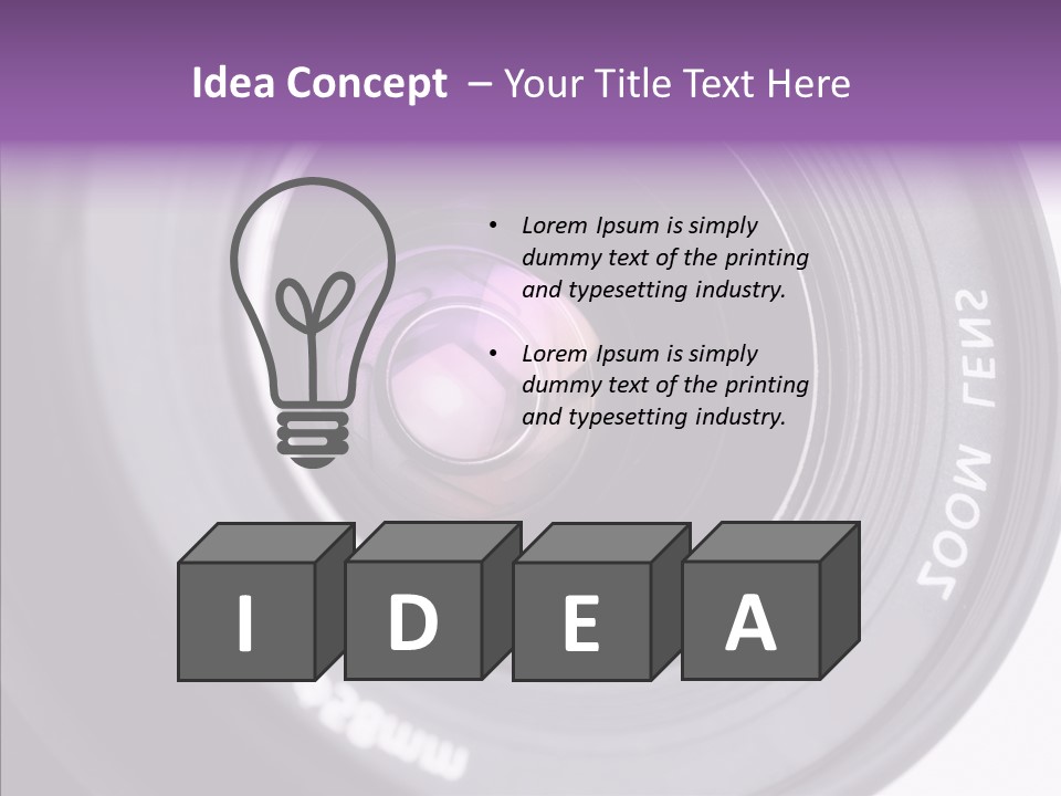 Camera Lens PowerPoint Template