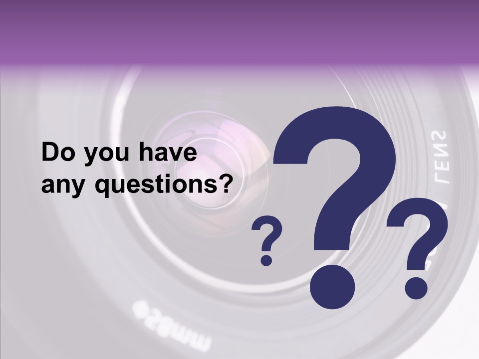 Camera Lens PowerPoint Template