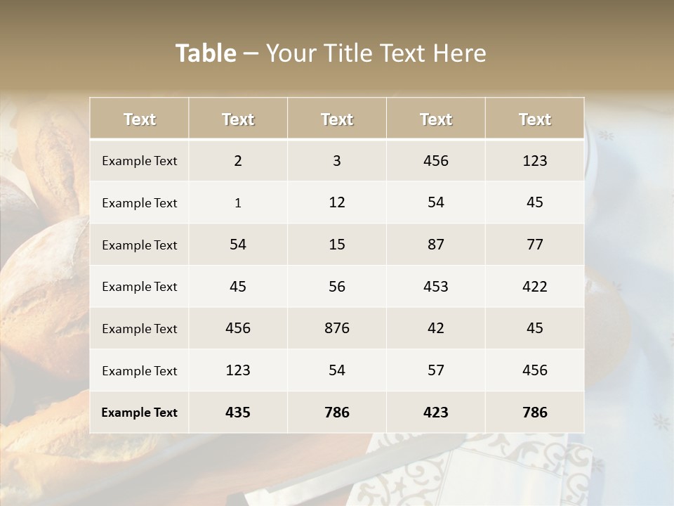 Bakery Products PowerPoint Template