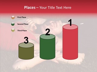 Man And Woman On The Grass PowerPoint Template