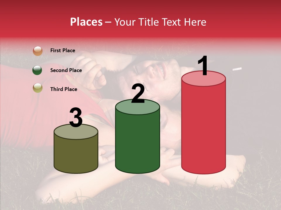 Man And Woman On The Grass PowerPoint Template
