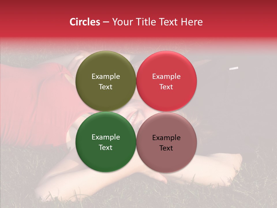 Man And Woman On The Grass PowerPoint Template