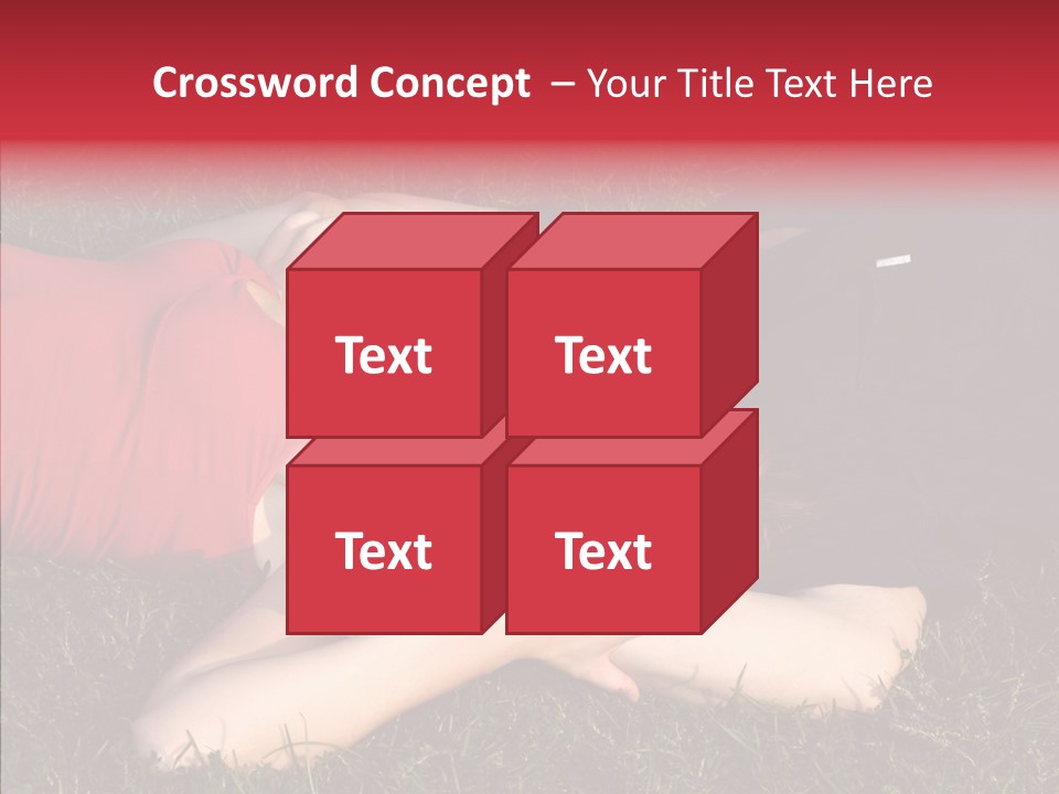 Man And Woman On The Grass PowerPoint Template