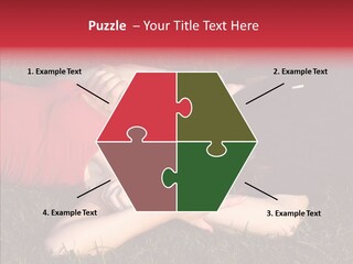 Man And Woman On The Grass PowerPoint Template