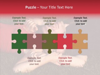 Man And Woman On The Grass PowerPoint Template