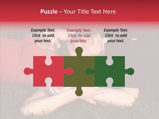 Man And Woman On The Grass PowerPoint Template