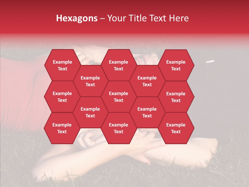 Man And Woman On The Grass PowerPoint Template