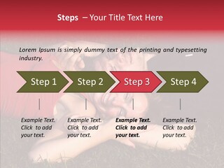 Man And Woman On The Grass PowerPoint Template