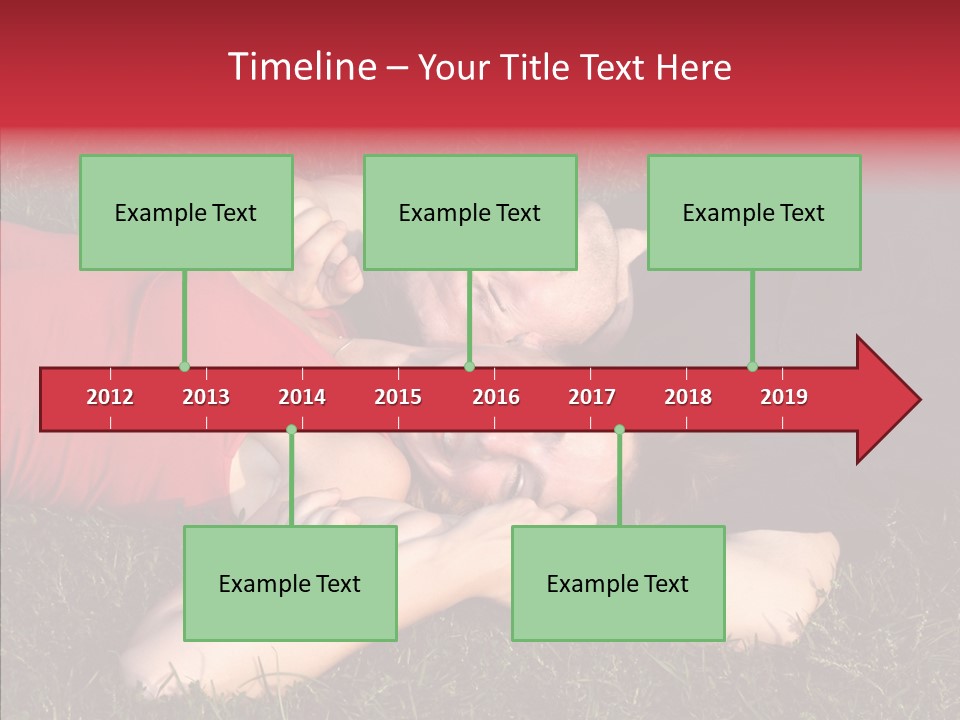 Man And Woman On The Grass PowerPoint Template