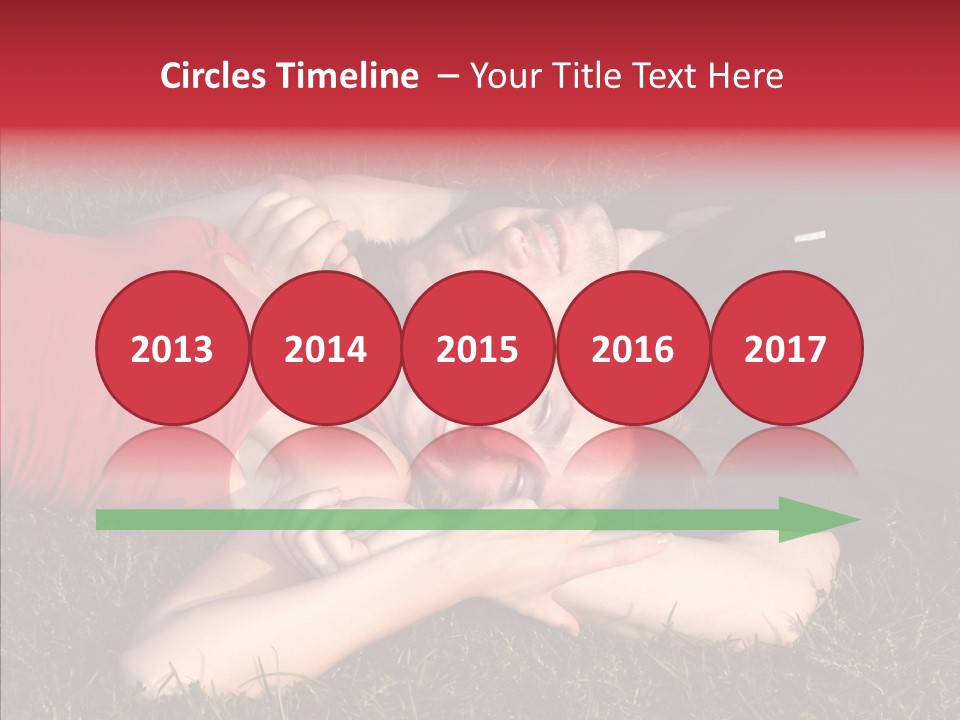Man And Woman On The Grass PowerPoint Template