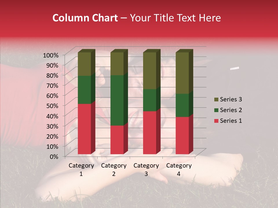 Man And Woman On The Grass PowerPoint Template