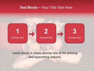 Man And Woman On The Grass PowerPoint Template