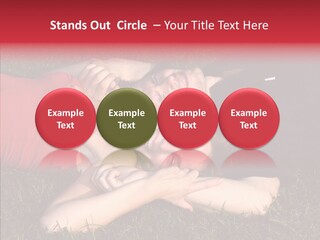 Man And Woman On The Grass PowerPoint Template