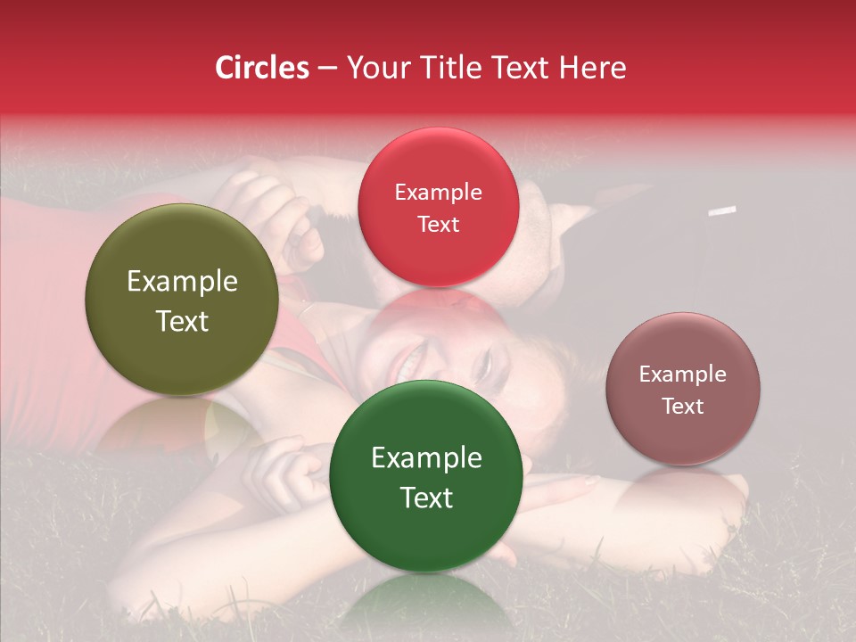 Man And Woman On The Grass PowerPoint Template