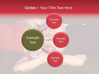 Man And Woman On The Grass PowerPoint Template
