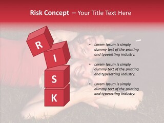 Man And Woman On The Grass PowerPoint Template