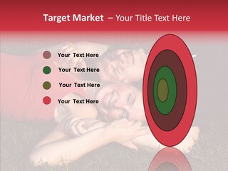 Man And Woman On The Grass PowerPoint Template