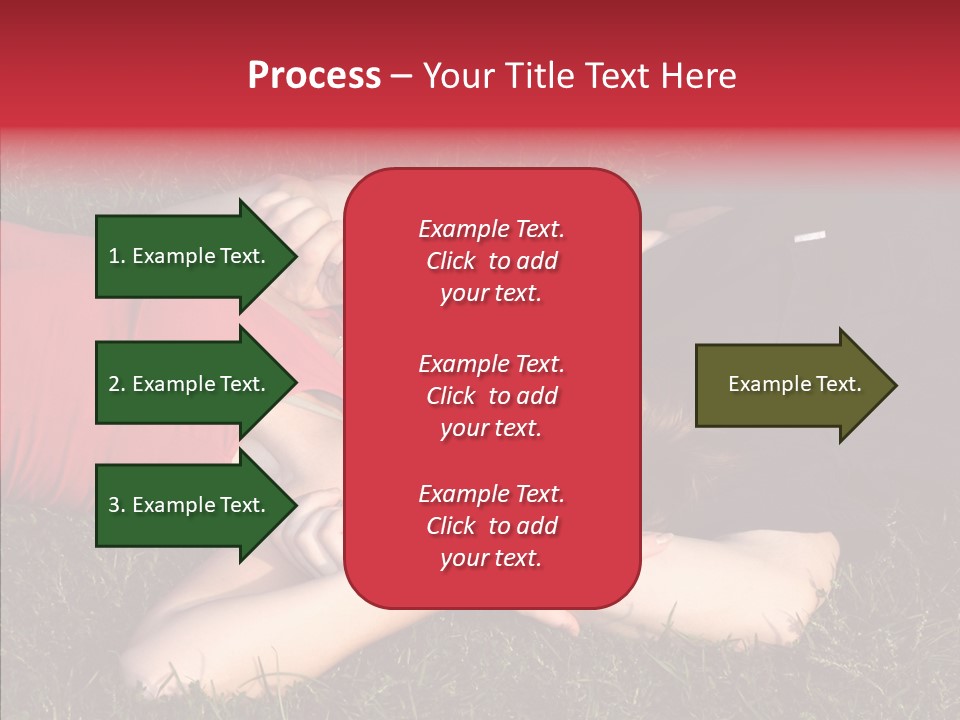 Man And Woman On The Grass PowerPoint Template