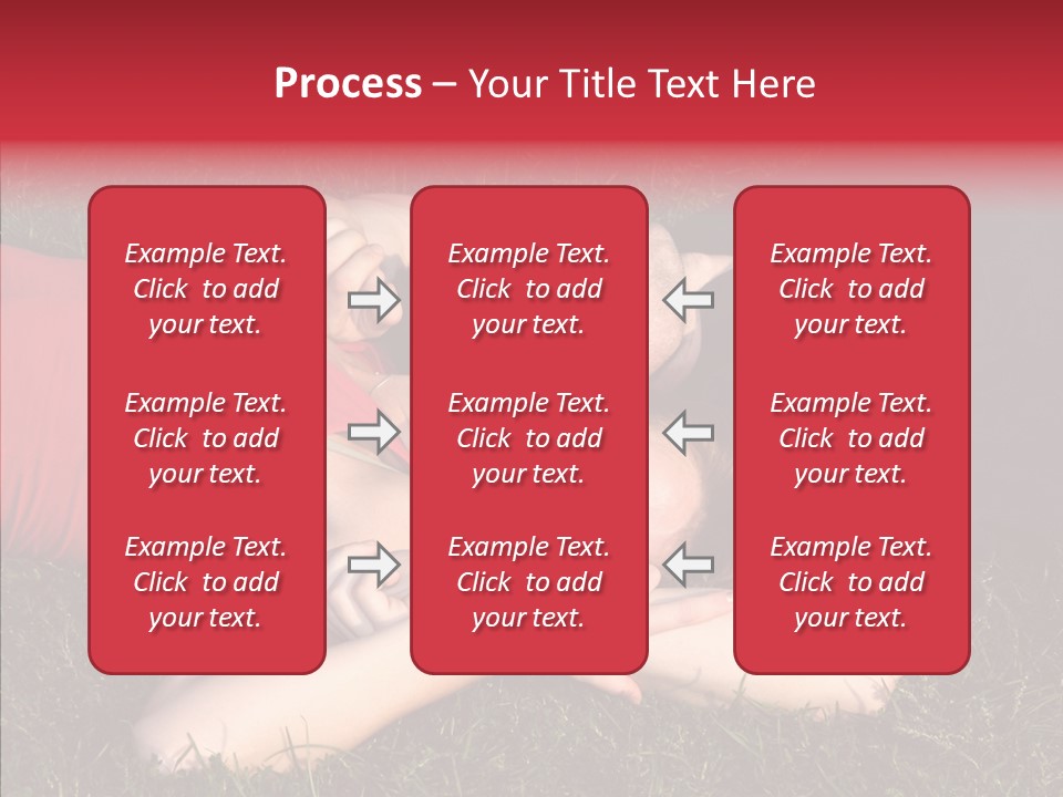 Man And Woman On The Grass PowerPoint Template