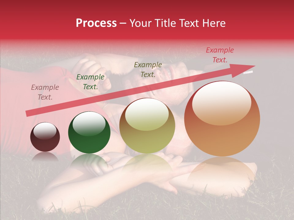 Man And Woman On The Grass PowerPoint Template