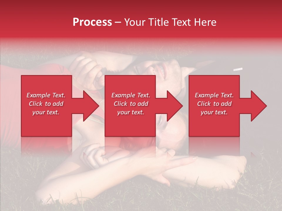 Man And Woman On The Grass PowerPoint Template