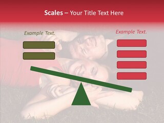 Man And Woman On The Grass PowerPoint Template