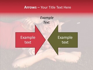 Man And Woman On The Grass PowerPoint Template
