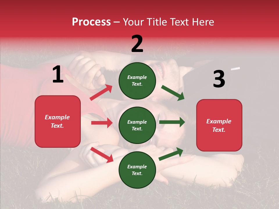 Man And Woman On The Grass PowerPoint Template