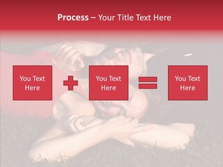 Man And Woman On The Grass PowerPoint Template