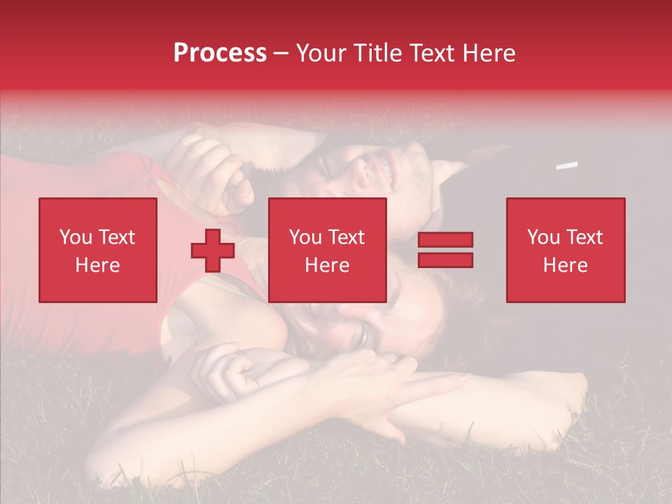 Man And Woman On The Grass PowerPoint Template
