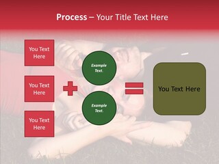 Man And Woman On The Grass PowerPoint Template