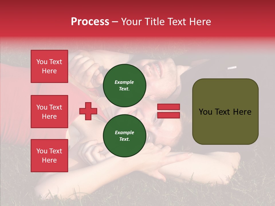 Man And Woman On The Grass PowerPoint Template