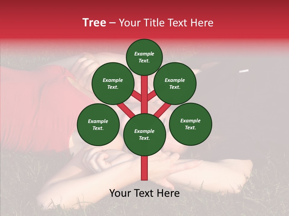 Man And Woman On The Grass PowerPoint Template