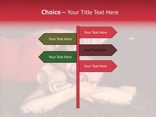 Man And Woman On The Grass PowerPoint Template