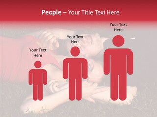 Man And Woman On The Grass PowerPoint Template