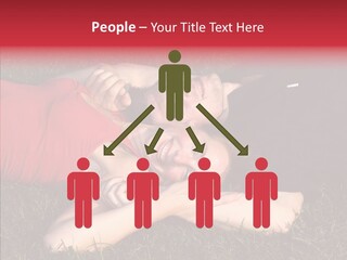 Man And Woman On The Grass PowerPoint Template