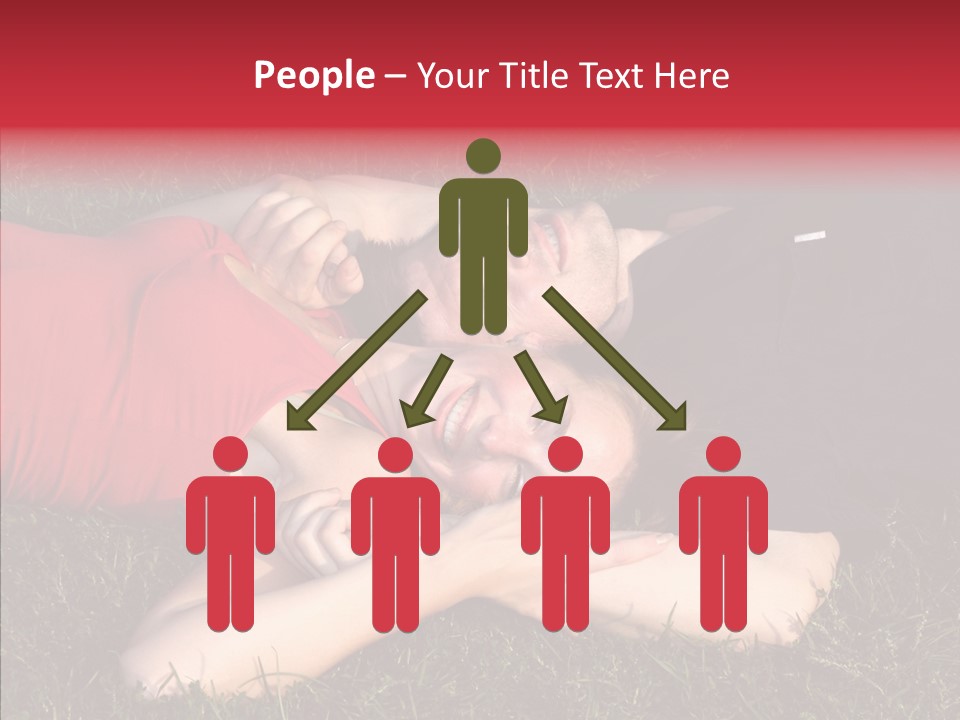 Man And Woman On The Grass PowerPoint Template