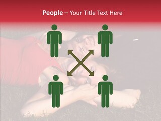 Man And Woman On The Grass PowerPoint Template