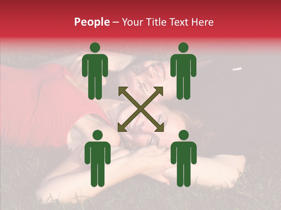 Man And Woman On The Grass PowerPoint Template
