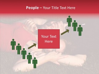 Man And Woman On The Grass PowerPoint Template