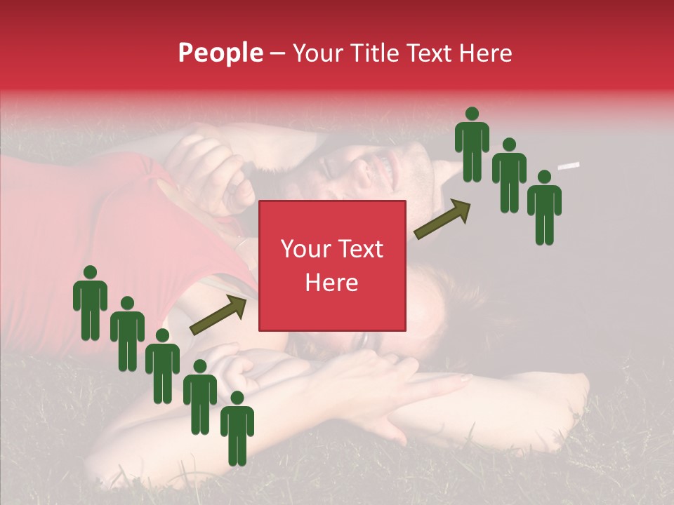 Man And Woman On The Grass PowerPoint Template