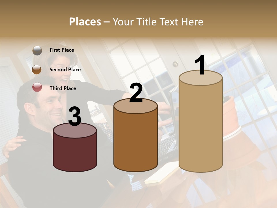 Human Room Toon PowerPoint Template