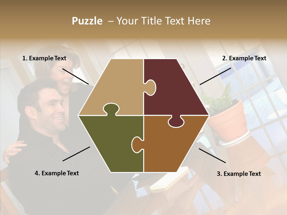 Human Room Toon PowerPoint Template